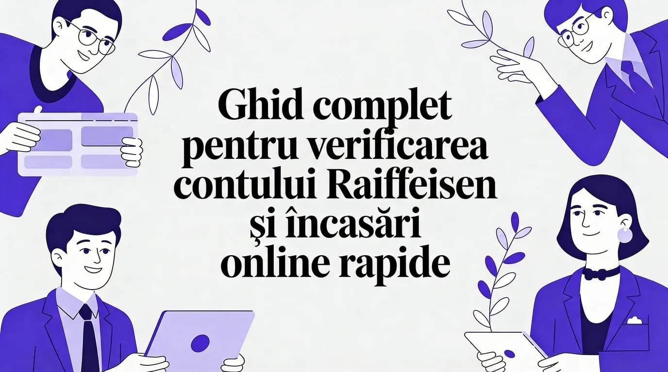 Ghid complet pentru verificare cont Raiffeisen și încasări online rapide